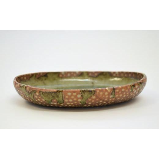 ふるさと納税 食器・グラス 皿 千葉県 白井市 釉彩オーバル中鉢 1枚 深皿 盛り皿 楕円皿 陶芸品[受注制作] 中鉢1枚