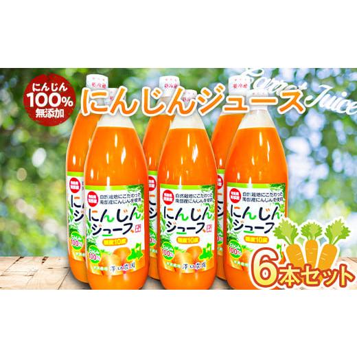 ふるさと納税 果汁飲料 にんじん 青森県 南部町 にんじん100% 無添加にんじんジュース 6本セット 澤口農園 F21U-293_1