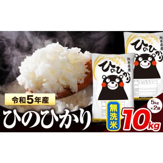 ふるさと納税 熊本県 氷川町 令和5年産 ひのひかり 無洗米 10kg [7-14営業日以内に出荷予定(土日祝除く)] 5kg×2袋 熊本県産 米 精米 ひの 氷川町 無洗米[…