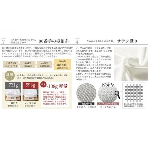ふるさと納税 タオル・寝具 静岡県 浜松市 超長綿100％ シルクのような艶 掛け布団カバー シングルサイズ ブルー ノーブル No.5786-5123_7