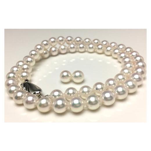 ふるさと納税 ネックレス 三重県 志摩市 老舗の真珠専門店・高品質アコヤ真珠ネックレスセット6.5〜7.0ミリ(ピアス) / あこや真珠 ネックレス ピアス 真珠 …