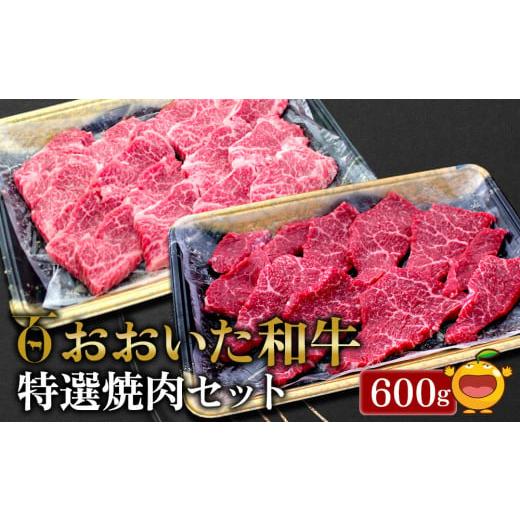 ふるさと納税 大分県 津久見市 おおいた和牛 特選焼肉セット 600g(赤身焼肉300g カルビ300g)牛肉 和牛 ブランド牛 黒毛和牛 赤身肉 カルビ 焼き肉 焼肉 バー…