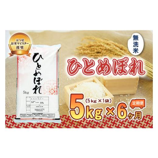 ふるさと納税 無洗米 岩手県 盛岡市 米 定期便 6ヶ月 五つ星お米マイスター推奨 ひとめぼれ 無洗米 5kg × 6か月 佐々木米穀店 お米 5キロ 30kg 岩手 盛岡市産…