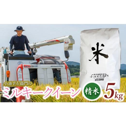 ふるさと納税 米 ミルキークイーン 山形県 鶴岡市 数量限定 令和7年産 新米 山形県庄内産 小池半左衛門のお米 ミルキークイーン 精米 5kg (5kg×1袋)