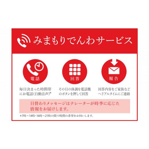 ふるさと納税 自治体にお任せ 岩手県 陸前高田市 郵便局のみまもりサービス「みまもりでんわサービス(携帯電話)」(６ヶ月)_1