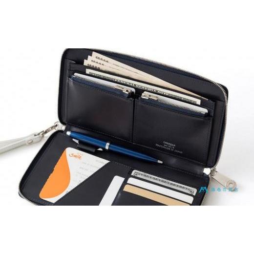 ふるさと納税 財布 兵庫県 豊岡市  CREEZAN JETTER TRAVEL WALLET 藤巻百貨店別注モデルの画像
