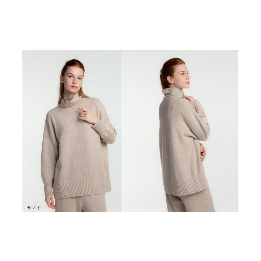 【売り切りお値下げ】 ふるさと納税 岩手県 北上市 【UTOカシミヤ】ボトルネック オーバーサイズセーター 【MYK4598852540】(162000円)