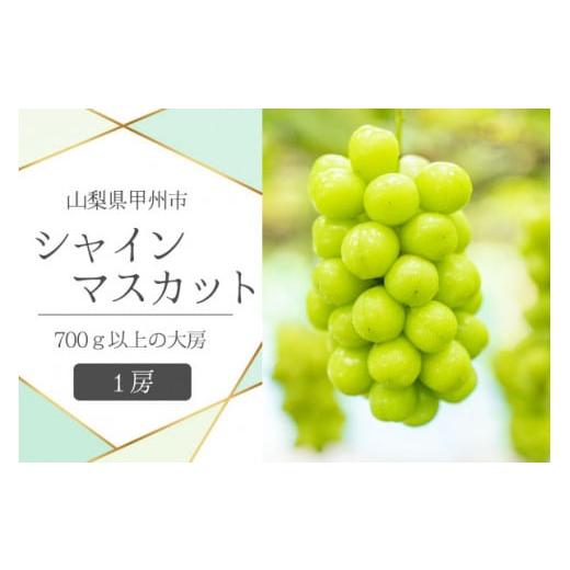 ふるさと納税 ぶどう マスカット 山梨県 甲州市 甲州市産シャインマスカット1房 大房700g以上 産地直送 2026年発送 (VYD)B-885 シャインマスカット 葡萄 ぶ…