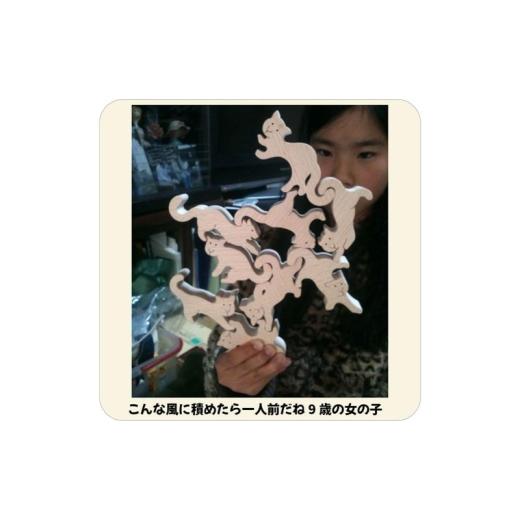 ふるさと納税 地域のお礼の品 長野県 上田市 木のおもちゃ／ネコの自由積み木 psc 世界まる見えテレビ特捜部に登場 知育玩具 出産祝い 型はめ パズル 赤ちゃん…_4