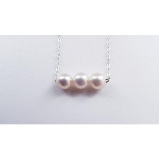 ふるさと納税 ネックレス 三重県 志摩市 真珠 ネックレス 4.5×5.0mm ( K10WG ) アクセサリー パール ジュエリー フォーマル カジュアル 真珠 アコヤ真珠 アコ…