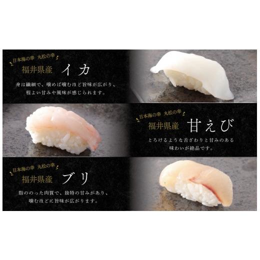 ふるさと納税 寿司 福井県 越前市  冷凍 越前握り6貫 （1パック×２ 合計12貫）_6