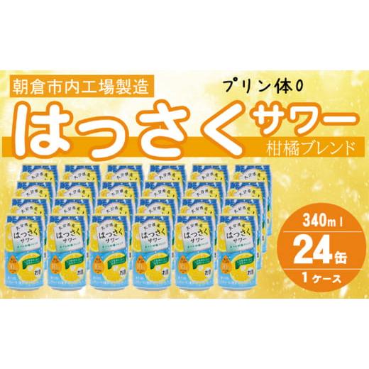 ふるさと納税 福岡県 朝倉市 プリン体ゼロ！はっさくサワー 340ml×24本｜furusatochoice｜02