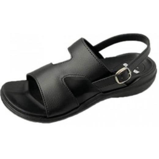 ふるさと納税 ファッション 靴 奈良県 川西町 婦人用 バックベルト付き コンフォートサンダル KLH5565(ブラック/L) ブラック/L