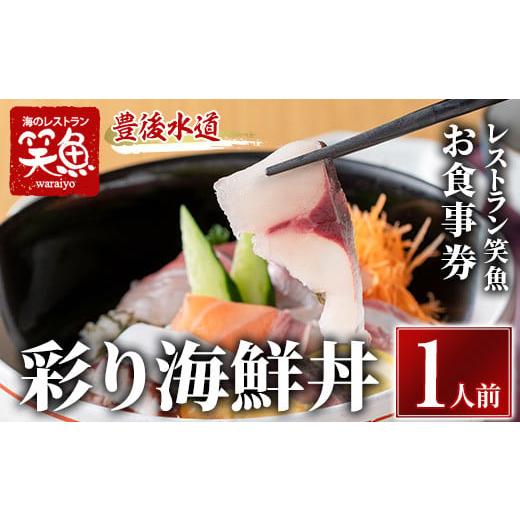 ふるさと納税 大分県 佐伯市 彩り海鮮丼 お食事券(1人前) [AS138][海べ (株)]