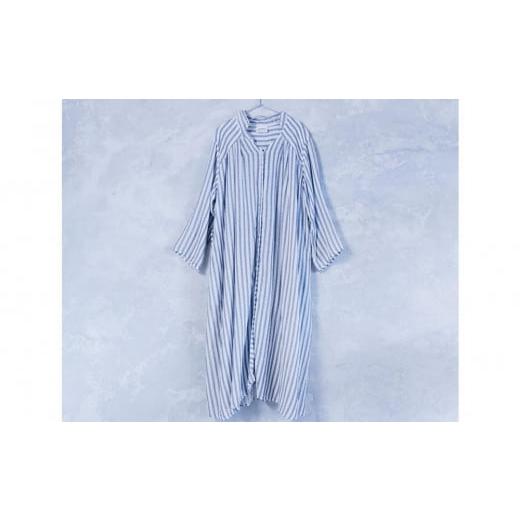 ふるさと納税 服 女 広島県 尾道市 せとうちワンピース 柄:細ストライプ(縦) 細ストライブ(縦)