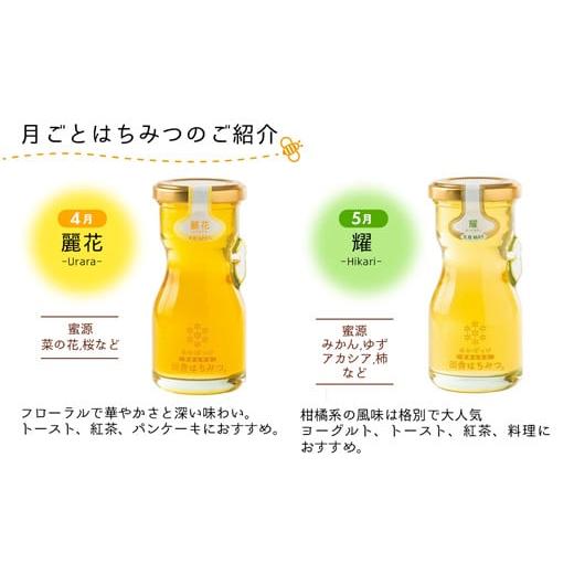 ふるさと納税 加工品等 はちみつ 茨城県 五霞町 田舎はちみつ あかぼっけ 月お任せ3種(280g) 月ごとに楽しむはちみつセット［専用ボトル入］ ／ はちみつ 国産…_4