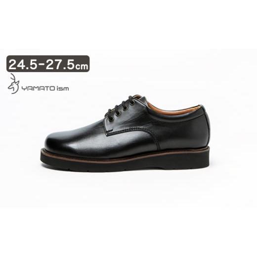 ふるさと納税 靴・スリッパ・下駄 奈良県 大和郡山市 倭イズム ( ヤマトイズム ) 牛革 カジュアルシューズ 紳士靴 YA3320 ( ブラック )25.5cm   …