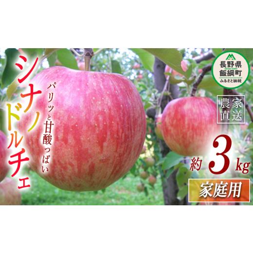 ふるさと納税 りんご 長野県 飯綱町 りんご シナノドルチェ 家庭用 3kg ヤマウラ農園 沖縄県への配送不可 2026年9月中旬頃から2026年9月下旬頃まで順次発送予…