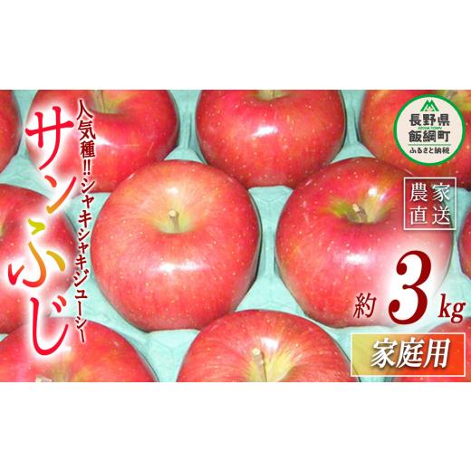 ふるさと納税 りんご 長野県 飯綱町 りんご サンふじ 家庭用 3kg ヤマウラ農園 沖縄県への配送不可 2026年11月下旬頃から2026年12月上旬頃まで順次発送予定 令…