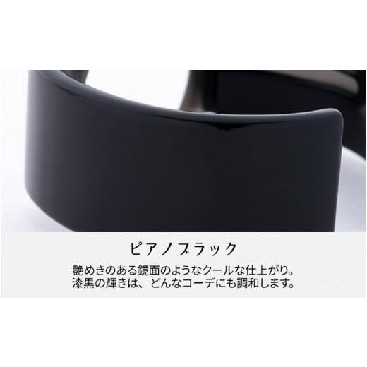 ふるさと納税 福井県 鯖江市 Apple Watch 専用バンド 「Air bangle」 ピアノブラック（Ultra モデル）アダプタ ブラック [E-03417a] アダプタ ブラック｜furusatochoice｜06