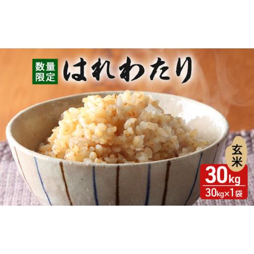 ふるさと納税 玄米 青森県 鰺ヶ沢町 令和7年産 はれわたり 玄米 30kg H.GREENWORK 青森県 鯵ヶ沢産 / お米 こめ おこめ ごはん 特A 評価 大容量 備蓄 健康 津…
