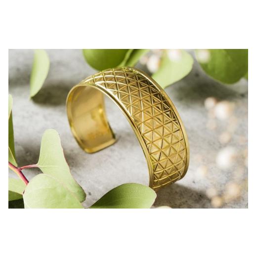 ふるさと納税 アクセサリー 京都府 京都市 錺之-KAZARINO- 錺之バングル(Mサイズ・鱗) Mサイズ・鱗