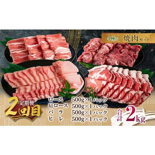 ふるさと納税 宮崎県 日南市 ≪3か月お楽しみ定期便≫きなこ豚4種類わくわくセット(総重量7kg)　肉　豚　豚肉　国産　宮崎県産 GE4-23 しゃぶしゃぶ用 焼肉用 総重量7kg 5kg≫ロース 　　　　　　　500g×1パックヒレ