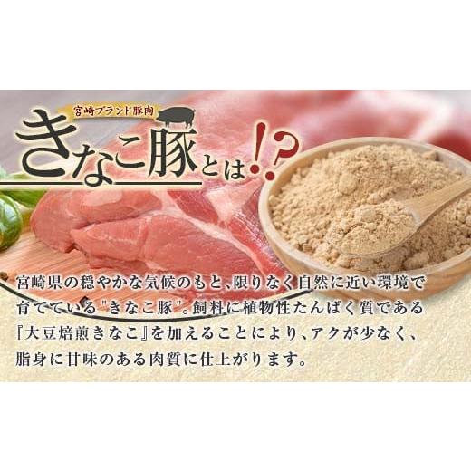 ふるさと納税 宮崎県 日南市 ≪3か月お楽しみ定期便≫きなこ豚4種類わくわくセット(総重量7kg)　肉　豚　豚肉　国産　宮崎県産 GE4-23 しゃぶしゃぶ用 焼肉用 総重量7kg 5kg≫ロース 　　　　　　　500g×1パックヒレ