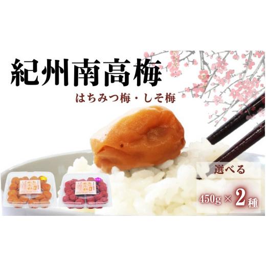 ふるさと納税 加工品等 梅干 和歌山県 田辺市 ご家庭用紀州南高梅 選べる2種セット450g×2種 はちみつ&しそ / 田辺市 紀州南高梅 南高梅 梅干し 梅干 梅 は…