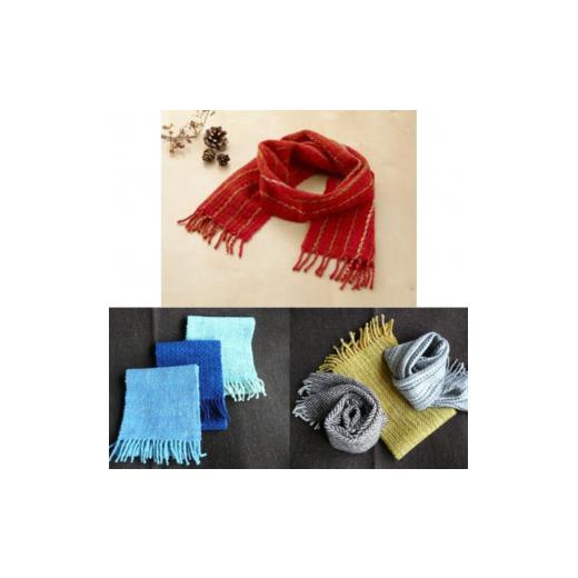 ふるさと納税 服 岩手県 盛岡市 ホームスパン ネックウェア(黄・茶) 黄・茶