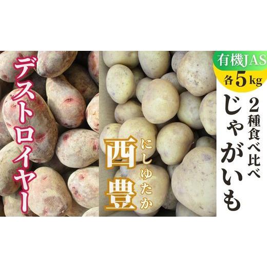 ふるさと納税 野菜類 じゃがいも 大分県 豊後高田市 先行予約 有機JASじゃがいも 2種 食べ比べ 10kg 各5kg (西豊、グランドペチカ/デストロイヤー) 畑直送 …