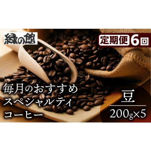 ふるさと納税 コーヒー コーヒー豆 岐阜県 下呂市  毎月 定期便 全6回 毎月のおすすめスペシャルティコーヒー 200g×4種＋ブレンド 200g×1種（計1kg）×6回分…の画像