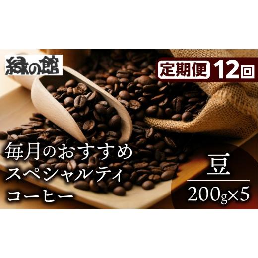 ふるさと納税 コーヒー コーヒー豆 岐阜県 下呂市  毎月 定期便 全12回 毎月のおすすめスペシャルティコーヒー 200g×4種＋ブレンド 200g×1種（計1kg）×12回…の画像