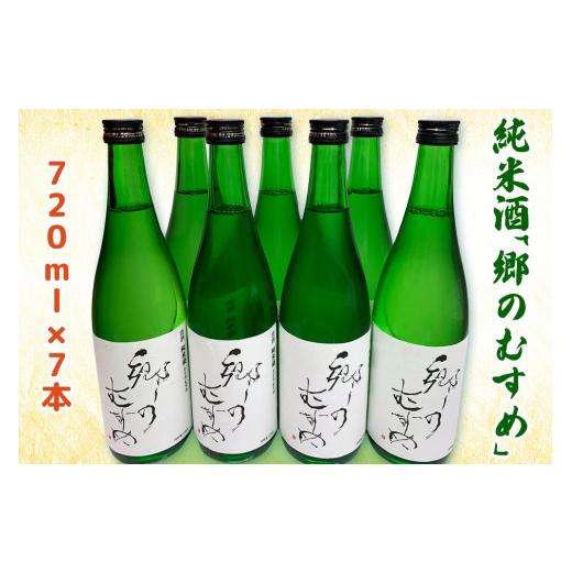 ふるさと納税 宮城県 大郷町 純米酒「郷のむすめ」720ml×7本｜日本酒 地酒 宮城県 大郷町産酒米 おおさと 道の駅 [0101] 宮城県 郷のむすめ