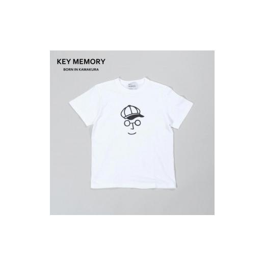 ふるさと納税 服 神奈川県 鎌倉市 [1] KEYMEMORY 鎌倉 キャスケットイラストTシャツ WHITE [1]