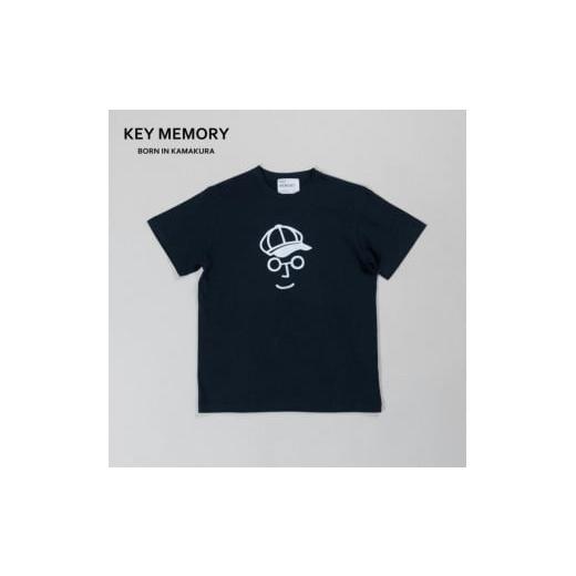 ふるさと納税 服 神奈川県 鎌倉市 [1] KEYMEMORY 鎌倉 キャスケットイラストTシャツ NAVY [1]