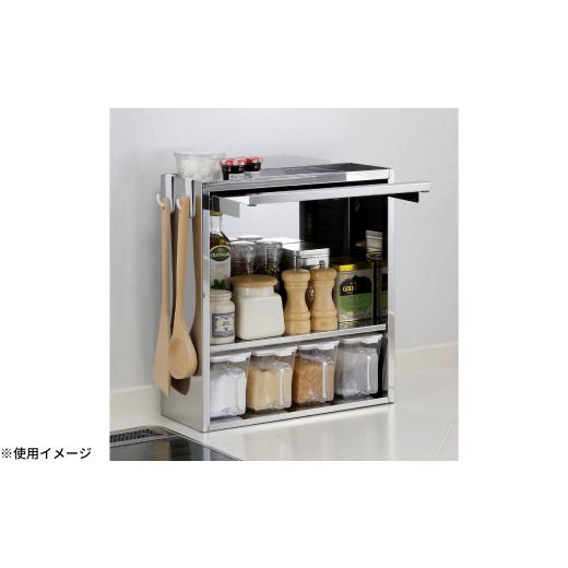 ふるさと納税 雑貨・日用品 新潟県 三条市 スパイスラック4杯 キッチン用品 ステンレス キッチン収納 調味料入れ 燕三条製 株式会社オビタス 024S023_4