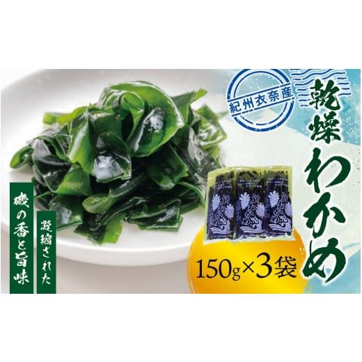 ふるさと納税 のり・海藻 わかめ 和歌山県 すさみ町 紀州衣奈産 乾燥わかめ 150g×3パック(2026年産) sml102F