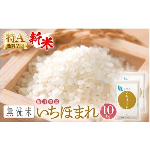 ふるさと納税 無洗米 福井県 越前町 特A通算7回 新米 令和7年産 無洗米 いちほまれ 10kg 福井県産 お米 コメ kome 10キロ 精米 白米 便利 時短 e27-c009