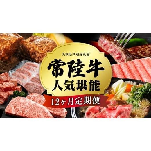 ふるさと納税 牛肉 サーロイン 茨城県 つくばみらい市 令和8年1月スタート 定期便 全12回 常陸牛 人気 12ヶ月 堪能セット 牛肉 肉 お肉 国産 国産牛 ヒレ ス…