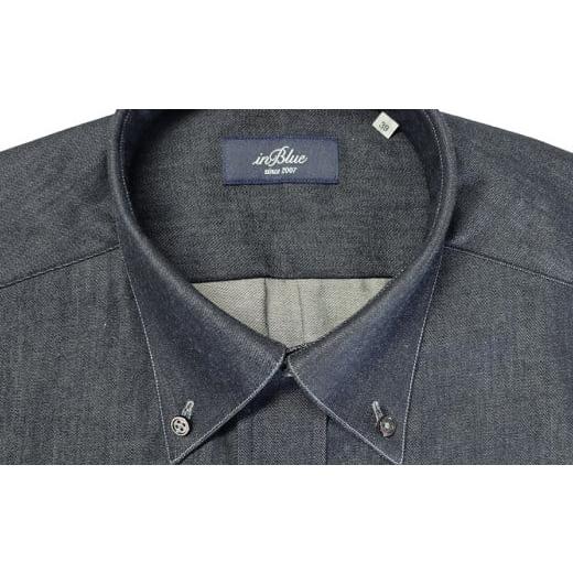 ふるさと納税 服 男 岡山県 倉敷市  43／86サイズ inBlue デニムシャツ ベーシック(KNSH6330-001) デニムシャツ デニム デニムスーツ お洒落 岡山県 倉敷市 お…の画像
