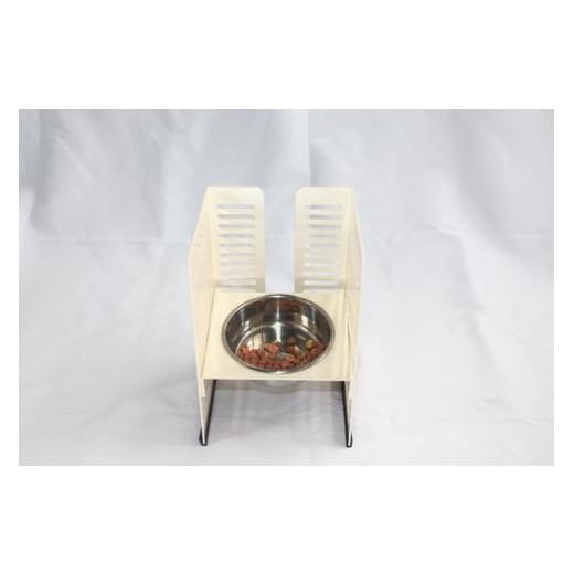 ふるさと納税 雑貨・日用品 大阪府 河内長野市 ペット食器台 S(小)クリーム フードボール 犬 猫 ペット用品 4色展開 クリーム