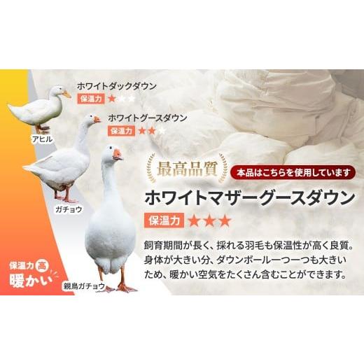 ふるさと納税 タオル・寝具 掛け布団 山梨県 甲斐市  本掛け布団 羽毛掛け布団 Luxury（ラグジュアリー）（クイーン：220cm×210cm）ポーランド産ホワイトマ…の画像