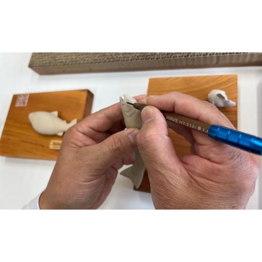ふるさと納税 木工品・竹工品 岩手県 大槌町  海産物模型 4個〜8個 フィギュア 海物語 海産物 魚 SASAMOの画像