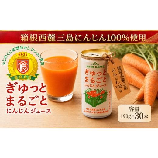 ふるさと納税 野菜類 ジュース 静岡県 三島市 にんじん 100% ジュース 190g 30本 セット にんじんジュース 野菜ジュース 人参 ぎゅっとまるごと 箱根西麓 国…