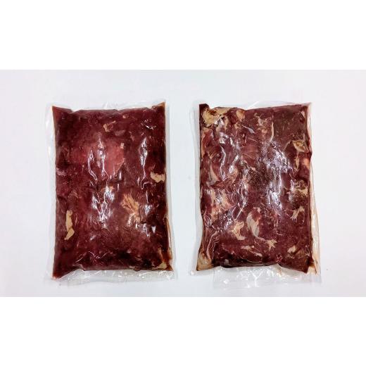 ふるさと納税 馬肉 熊本県 あさぎり町  定期便12回 (ペット用) 馬肉切り落とし 1900g（950g×２パック）馬肉 ペット ヘルシー 切り落とし 定期便の画像