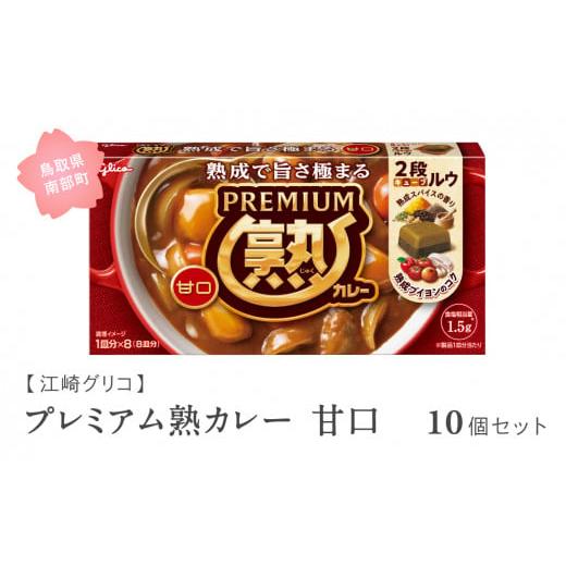 ふるさと納税 調味料・油 鳥取県 南部町 GL01 グリコ プレミアム熟カレー甘口 10個セット 鳥取県南部町 カレー カレールー カレールウ キューブルウ カレー…