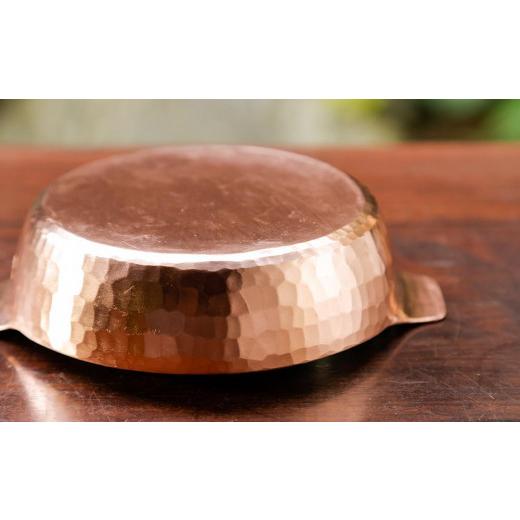 ふるさと納税 金工品 京都府 京都市  八木庖丁店 手打ち銅製 グラタン皿(12cm)｜京都 キッチン用品 人気 皿 京都 キッチン用品 家庭用品 ブランド 人気 おすす…の画像