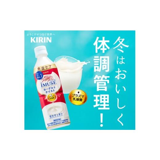 ふるさと納税 飲料類 乳飲料 滋賀県 多賀町 定期便3回 ／ キリン iMUSE（イミューズ）ヨーグルトテイスト 500ml × 24本 × 3ヶ月 ／ 毎月1回定期配送の画像
