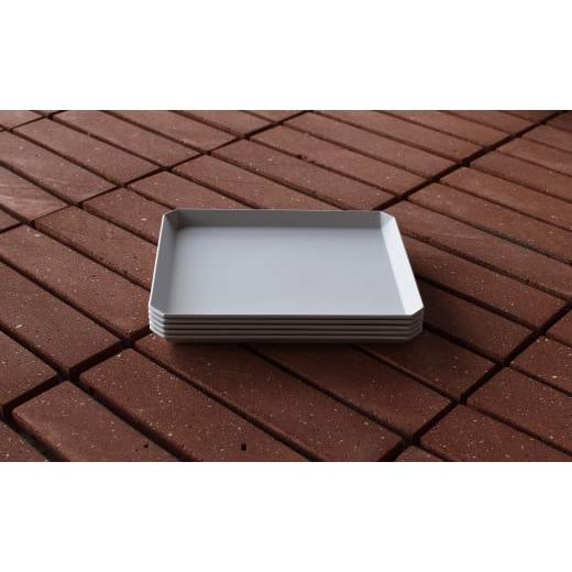 ふるさと納税 食器・グラス 皿 佐賀県 有田町 1616／ TY Square Plate 200 Grey 5枚セット 1616／arita japan 有田焼 食器 器 皿 中皿 角皿 スクエア プレート…の画像